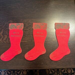 3 Vintage Bank Dime Holder Christmas Stocking Suburban Savings